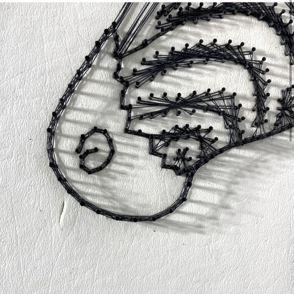 Vintage Handmade Zebra String Art Wall Art - Picture 2 of 16